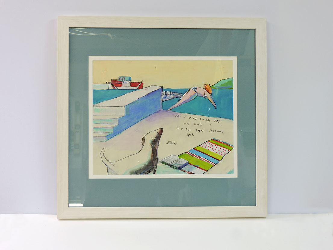 Uokviravanje akrilnih motiva pod staklom